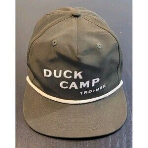 Duck Camp Trademark Hat - Military Green Snapback Cap Premium Outdoor Goods